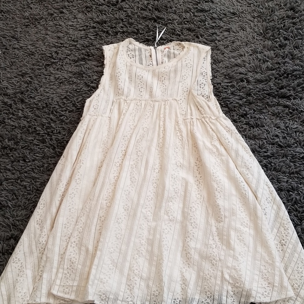 Lace Free People Lined Sleeveless Mini Dress Size
